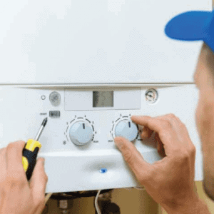 Heating and plumbing products being installed by an HVAC technician near me