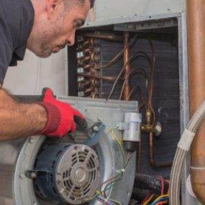 Mountain Mechanical technician performing HVAC services near me